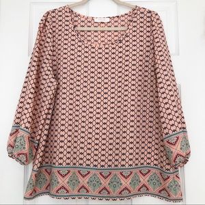 Peach Love California 🍑 Pinky peach boho blouse